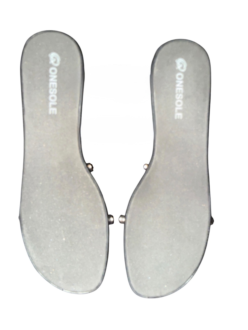Onesole Black Low Heel Sandals 8